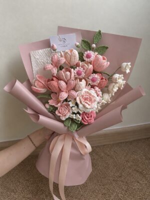 Tulip Mix Pink Theme Bouquet M Size 粉色系郁金香混搭花束