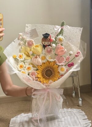 粉黄色系毕业花束 P.Yellow Graduation