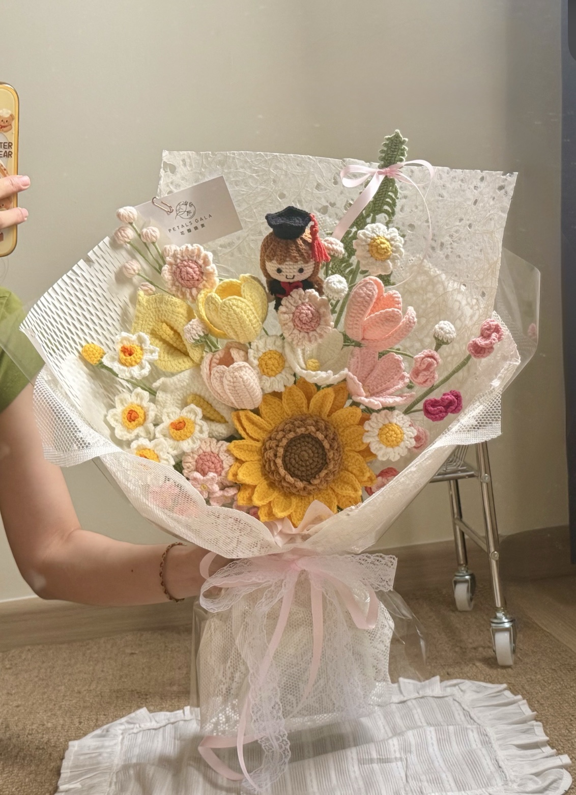 粉黄色系毕业花束 P.Yellow Graduation