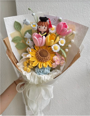 嫣然绽放毕业花束 Blush & Bloom Graduation Bouquet
