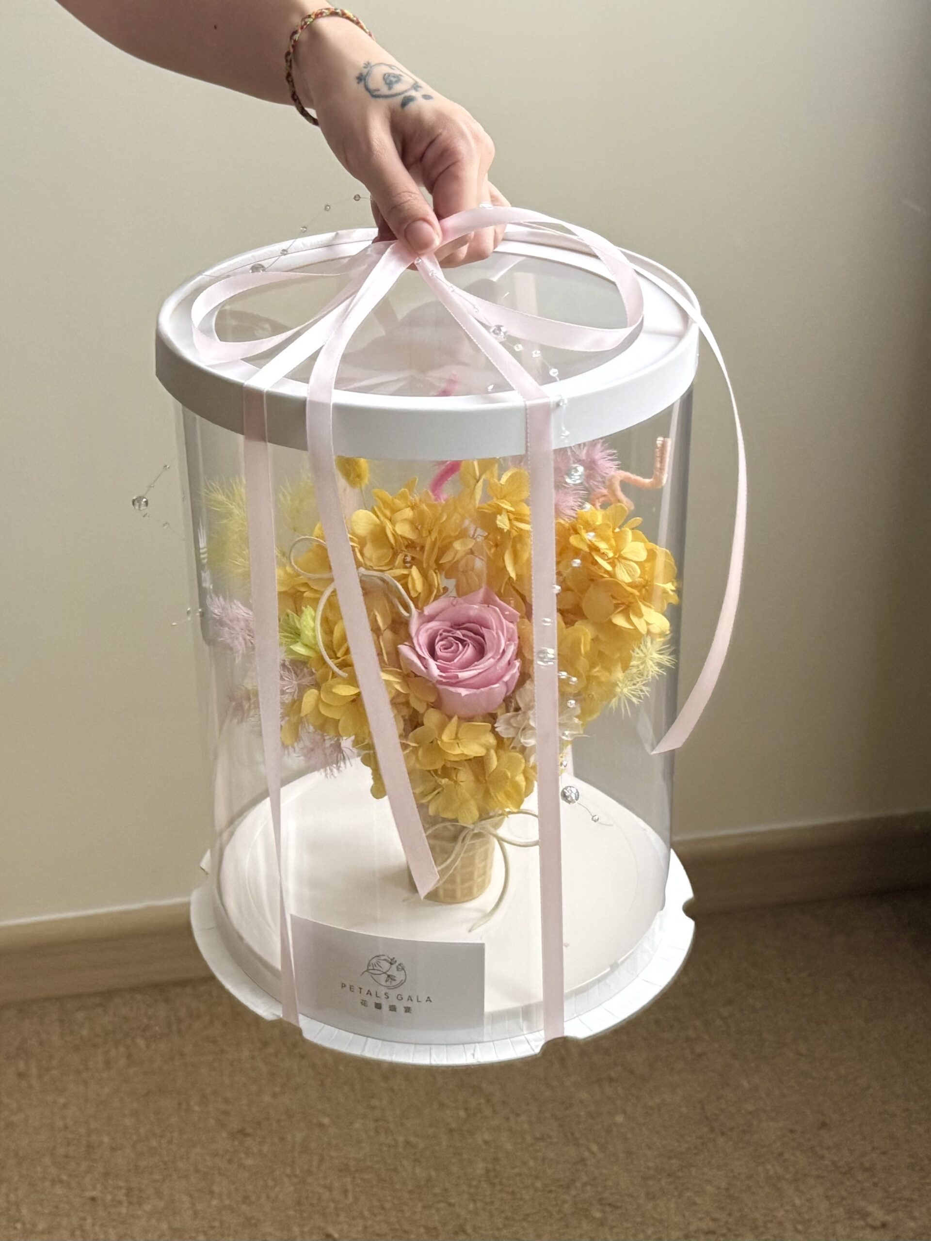 粉黄冰淇淋 Yellow Pink Theme Ice Cream - Image 2