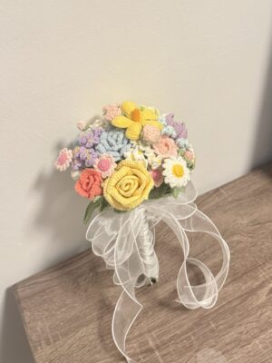 多巴胺圆形手捧 Dopamine Round Bridal Bouquet
