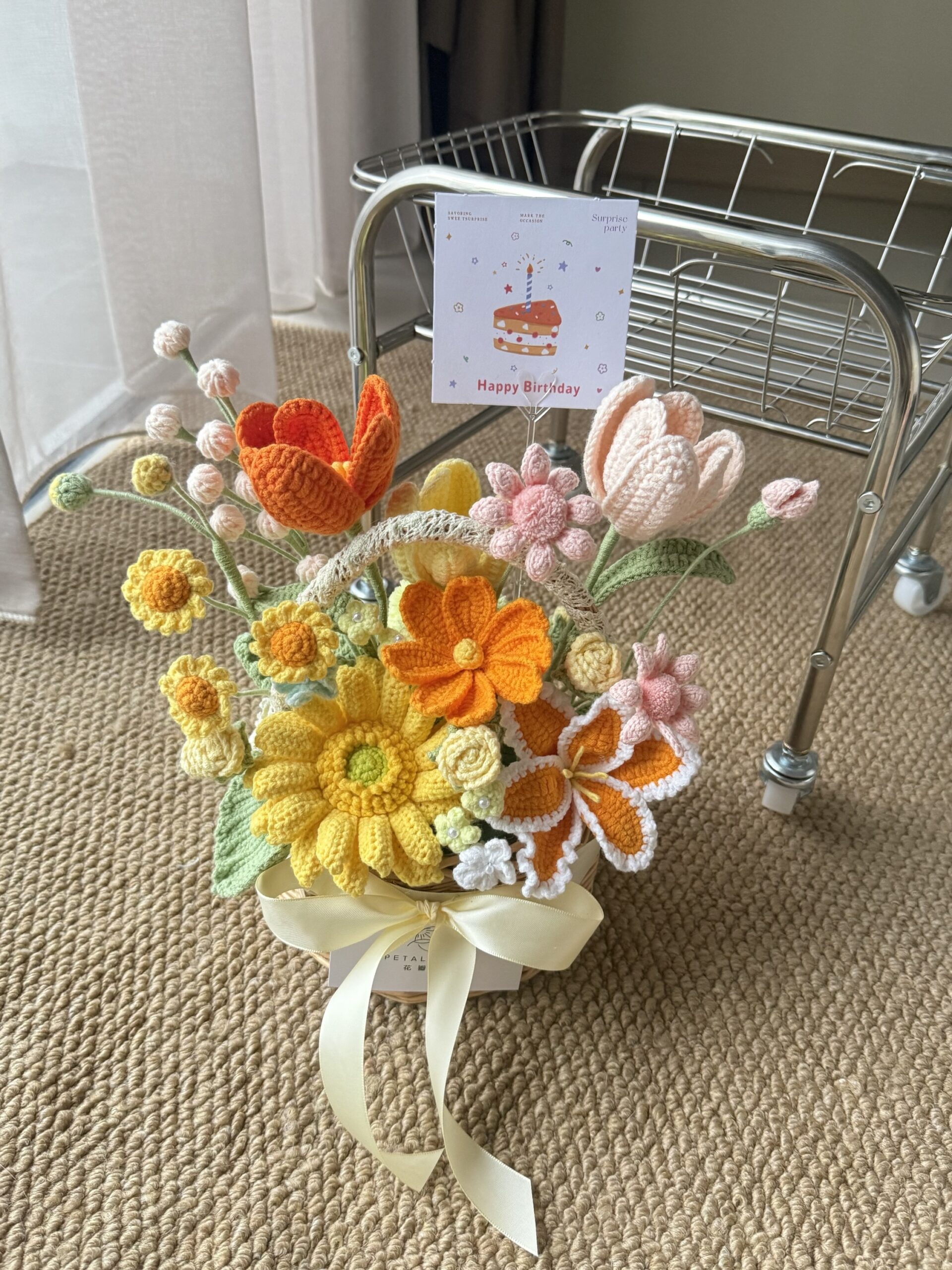 橘子汽水花篮 Orange Soda Theme Flower Basket - Image 2