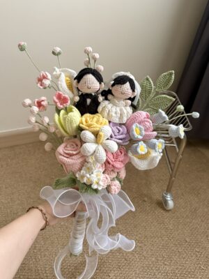 新人娃娃手捧 Wedding Couple Bridal Bouquet