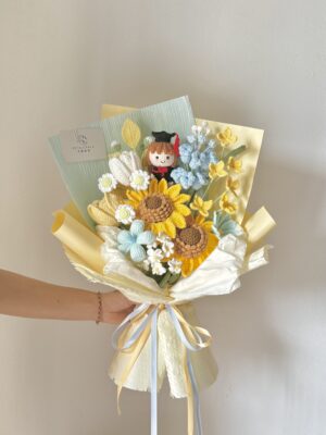 蓝黄风信子毕业花束 Muscari Graduation